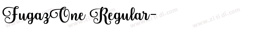 FugazOne Regular字体转换